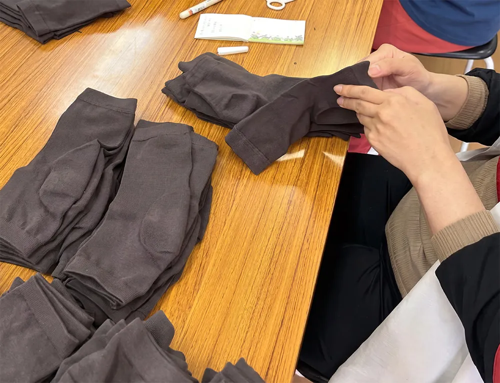 検品をする様子